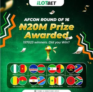 AFCON Round of 16 results are out! ₦20M Prizes Awarded. Did you win? Check it out!